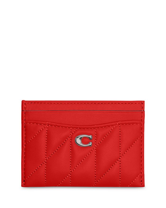 COACH Card Case with Pillow Quilting Bloomingdale's