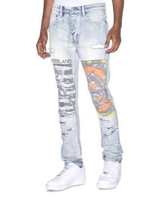 Ksubi Chitch Slim Fit Hardcore Phase Out Distressed Jeans in