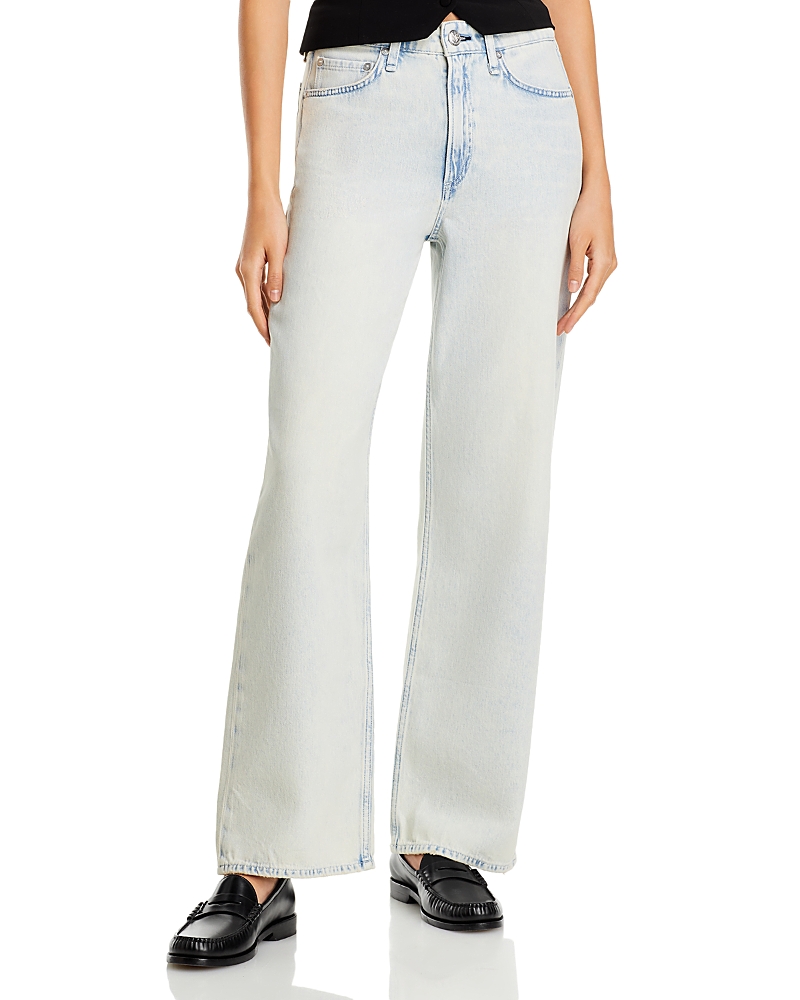 Rag & Bone Logan Wide Leg Jeans In Icefall