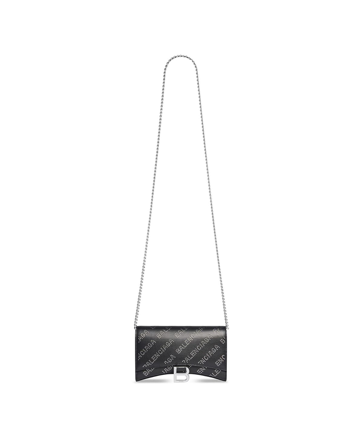 Balenciaga Hourglass Wallet On Chain with Rhinestones