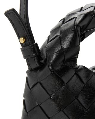 Mini Hop Intrecciato Leather Shoulder Bag