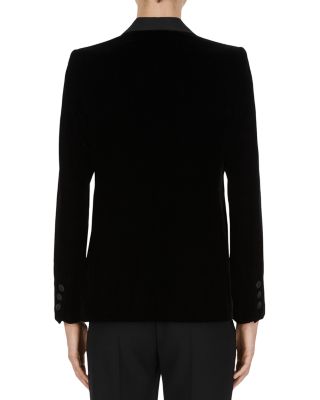 Velvet Single Button Blazer