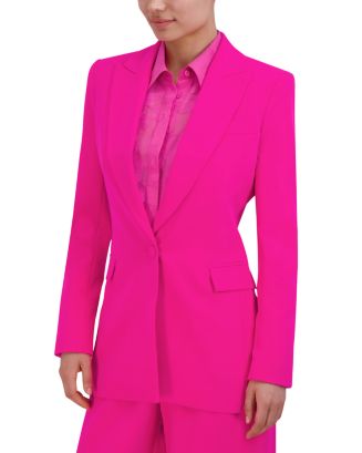 BiBi Color Block Peak Lapel Single Blazer