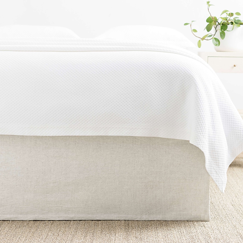 Annie Selke Wilton Bed Skirt, Twin