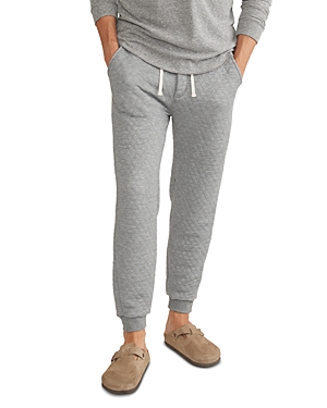 Marine Layer Corbet Quilted Standard Fit Joggers In Gray