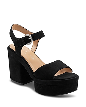 Marc Fisher Ltd Women's Normi Ankle Strap Platform Sandals In Black