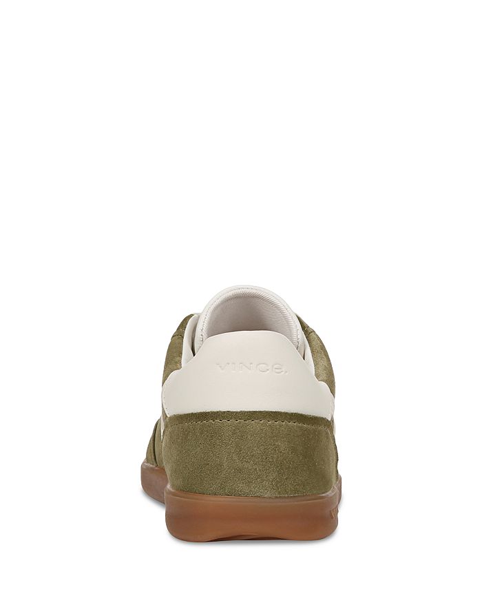Shop Vince Women's Oasis Low Top Lace Up Sneakers In Fern Green Suede