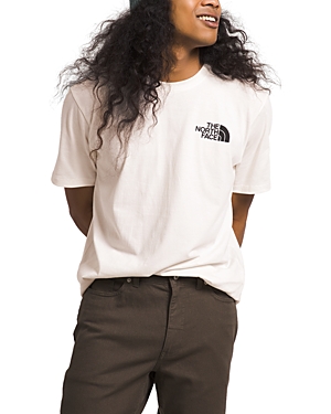 The North Face Short Sleeve Crewneck Logo Graphic Tee In Gardenia White