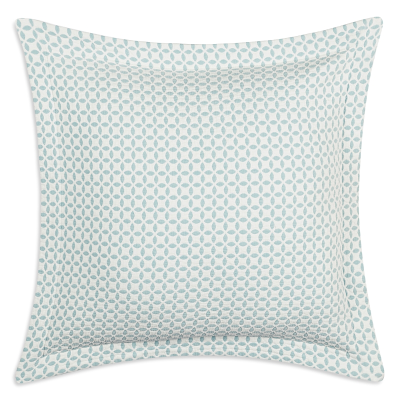 Lands Downunder Leaf Cotton Euro Sham In Duck Egg