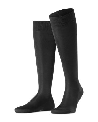 Cotton Blend Fil D'&eacute;cosse Knee High Socks