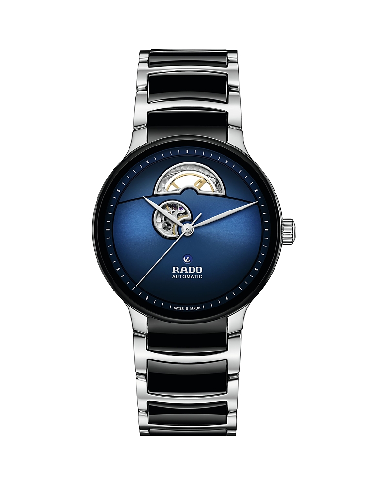 Rado Centrix Automatic Open Heart Unisex Watch R30012202 In Blue/black