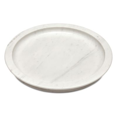x Kelly Wearstler Dune White Marble Tray Large