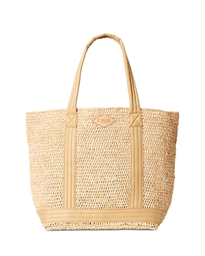 Mz Wallace Large Raffia Tote In Camel