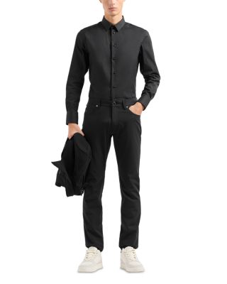 Essential Slim Fit Long Sleeve Stretch Shirt