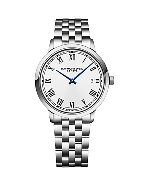 Shop Raymond Weil Toccata Watch, 39mm In White/silver
