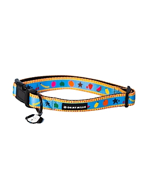 Oh My Millie Dancing Fruits Dog Collar In Multicolor