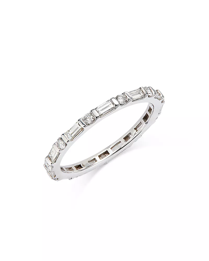 Bloomingdale's Fine Collection Diamond Eternity Band in 14K White Gold, 0.75 tcw