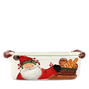 Vietri Old St. Nick Loaf Pan In Multi