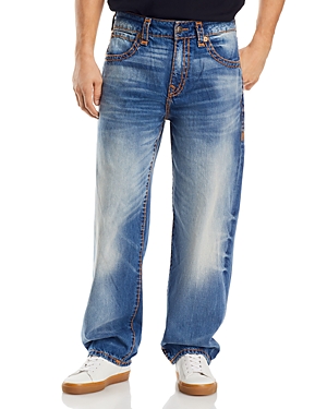 True Religion Sami Oversized Fit Jeans In Athens Blue In Athens Wash