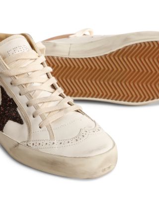 Women's Glitter Star Mid Top Sneakers