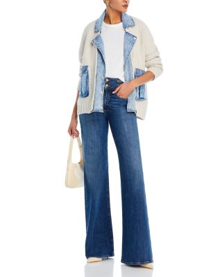 Blank NYC  デニム and ニット Cardigan in Last Call レディース Sweaters Last Call Last Call Sweater