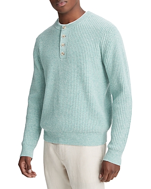 Vince Textured Rib Henley Sweater