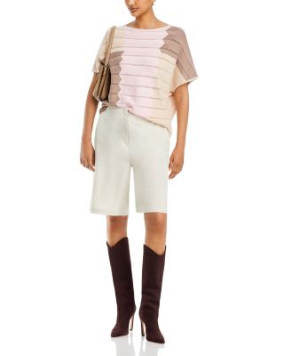 Color Block Pointelle Top