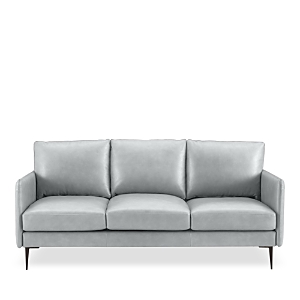 Chateau D'ax Elissa Leather Sofa In 4501 White