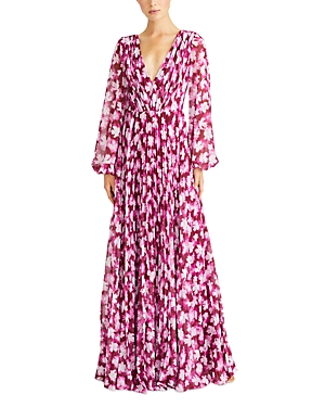 Shop ml Monique Lhuillier Melanie Chiffon Maxi Dress In Floral