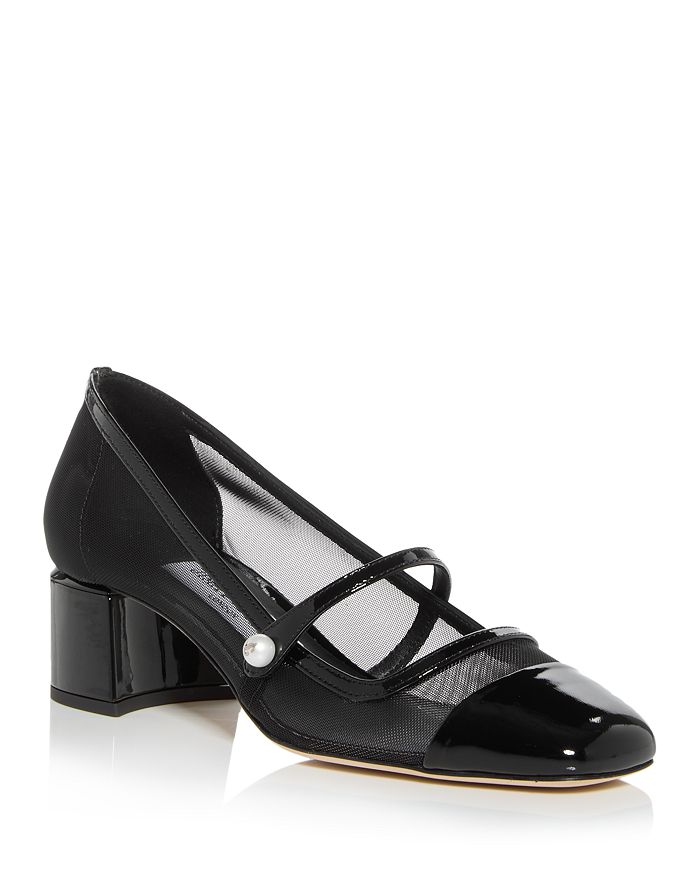 Women s Elisa 45 Block Heel Mary Jane Pumps
