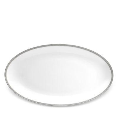L'Objet - Soie Tresse Platinum Oval Platter, Large