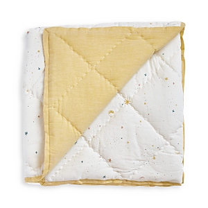 Pehr Reversible Quilted Organic Cotton Blanket In Celestial