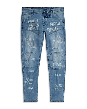 Shop G-star Raw Elwood Slim Fit Jeans In Aged Painted Art In Lt Aged Pa