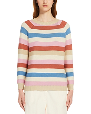 Weekend Max Mara Linz Cotton Striped Sweater