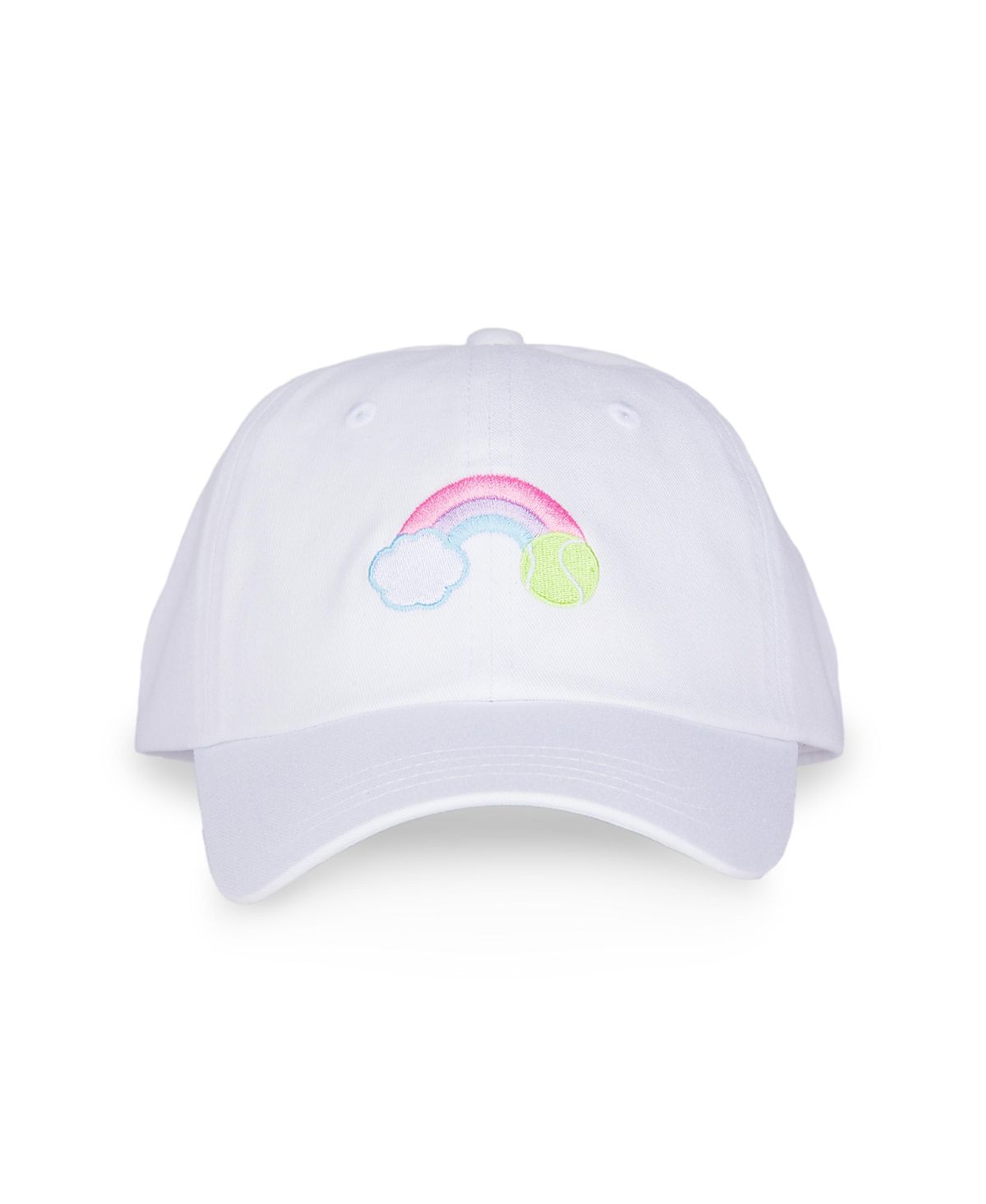 Ame & Lulu Girls' Pastel Rainbow Tennis Camper Kids Hat - Little Kid, Big Kid