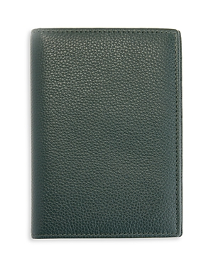 Royce New York Leather Rfid-blocking Passport Case In Dark Green