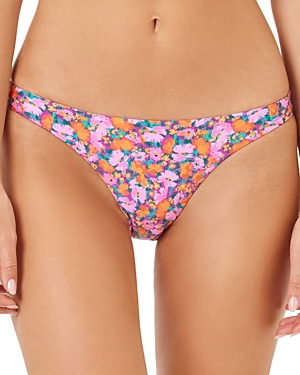 Shop L*space Camacho Floral Print Bikini Bottom In Positively Poppies