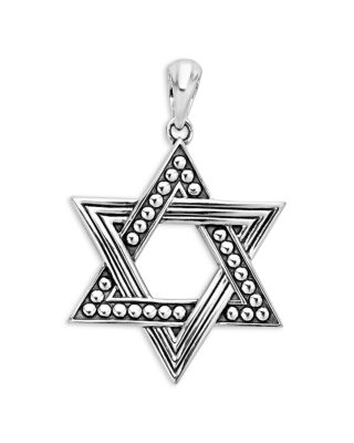 LAGOS - Men's Sterling Silver Anthem Star of David Pendant - Exclusive