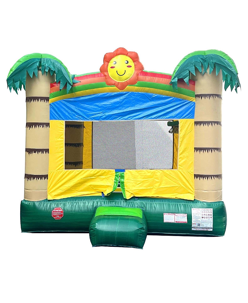 Pogo Bounce House Premium Inflatable Without Blower - Deluxe Castle Big Crossover Inflatable Bouncy House Jumper Unit