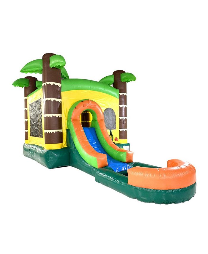 Pogo Bounce House 26.5' x 12' x 14.5' Backyard Castle Combo Bouncer ...