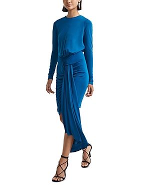 Shop Reiss Isadora Jersey Dress In Teal