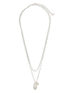 Shop Sterling Forever Isla Layered Necklace, 18 In Silver