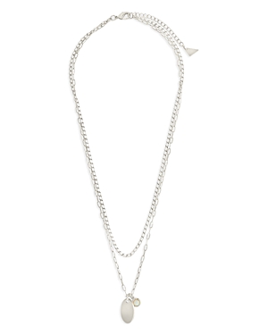 Sterling Forever Isla Layered Necklace In Silver