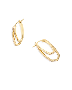 Photos - Earrings KENDRA SCOTT Murphy Hoop  in 14K Gold Plated E00286GLD 