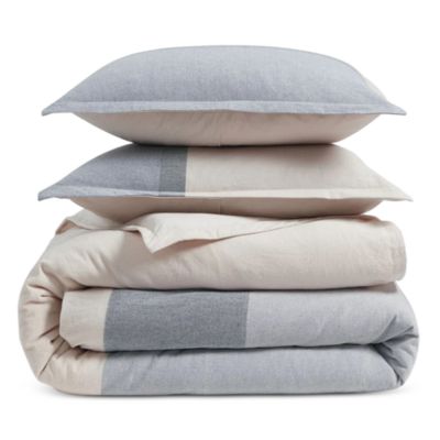 Pure Color Blocked Comforter Set, King