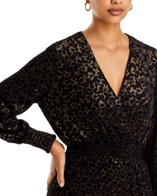 Smocked Wrap Bodice Dress