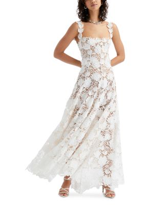 chinese dress ladies Self-Portrait Guipure Lace Midi Dress main image 1