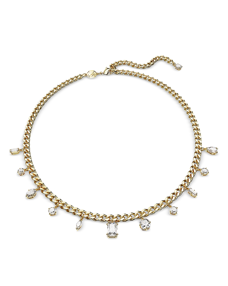 Swarovski Gold-tone Mixed Crystal Charm Necklace, 16-1/2" + 3-1/6" Extender In Gold