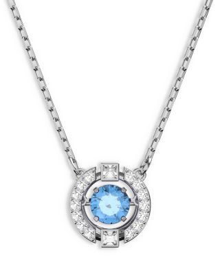 Una Pav&eacute; Pendant Necklace, 15-17"