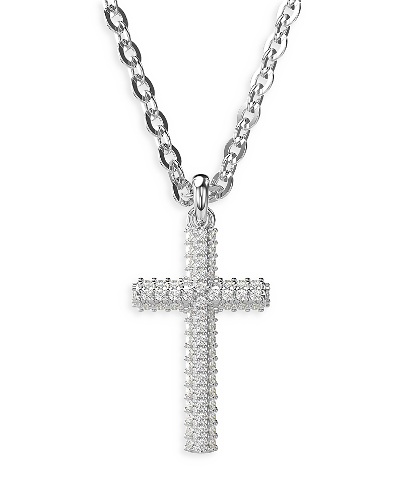 SWAROVSKI INSIGNE CRYSTAL CROSS PENDANT NECKLACE, 14.96-17.72